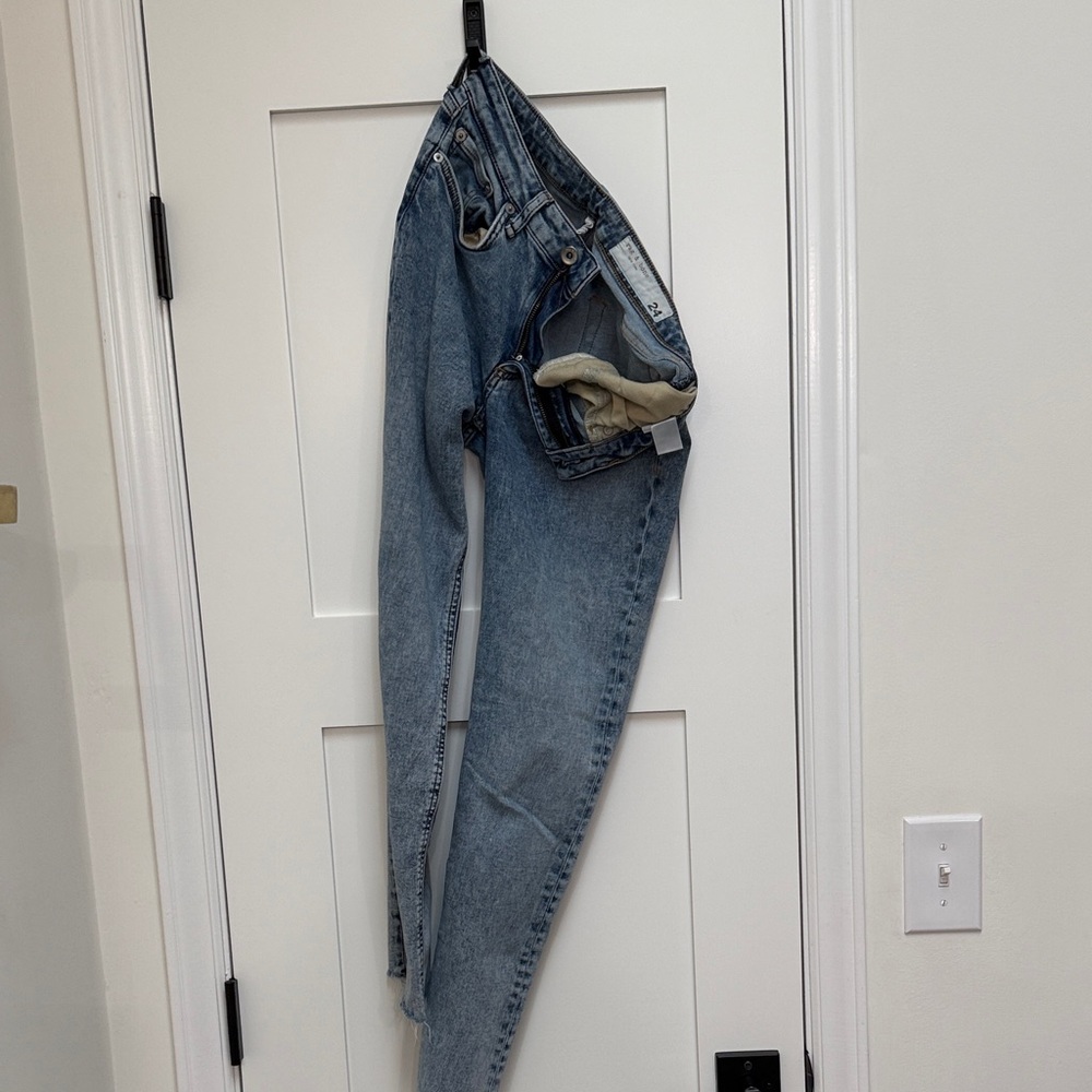 Rag & Bone Light Blue Straight Leg Jeans